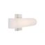 Bend LED Medium Vanity Brushed Nickel Finish w/ White Acrylic
