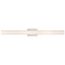Bend LED Large Vanity Brushed Nickel Finish w/ White Acrylic