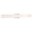 Bend LED Large Vanity Brushed Nickel Finish w/ White Acrylic