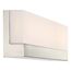 Jackson LED Large Vanity Brushed Nickel Finish w/ White Acrylic