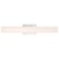 Jess LED Medium Vanity Brushed Nickel Finish w/ White Acrylic