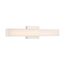 Jess LED Medium Vanity Brushed Nickel Finish w/ White Acrylic