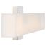 Jess LED Large Vanity Brushed Nickel Finish w/ White Acrylic