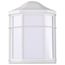 LED Cage Lantern Fixture White Finish w/ White Linen Acrylic