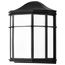LED Cage Lantern Fixture Black Finish w/ White Linen Acrylic