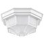 LED Spider Cage Fixture White Finish w/ Frosted Glass