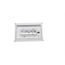 LED Rectangular Bulk Head Fixture White Finish w/ White Glass