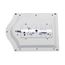 LED Cage Lantern Fixture White Finish w/ White Linen Acrylic