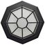 LED Spider Cage Fixture Black Finish w/ Frosted Glass