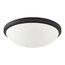 Button LED 11" Flush Mount Fixture Black Finish