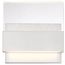 Ellusion LED Medium Wall Sconce 15W Polished Nickel Finish w/ Seeded Glass