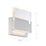 Ellusion LED Medium Wall Sconce 15W Polished Nickel Finish w/ Seeded Glass