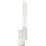 Ellusion LED Large Wall Sconce 13W Polished Nickel Finish w/ Seeded Glass