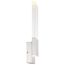 Ellusion LED Large Wall Sconce 13W Polished Nickel Finish w/ Seeded Glass