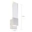 Ellusion LED Large Wall Sconce 13W Polished Nickel Finish w/ Seeded Glass