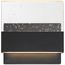 Ellusion LED Medium Wall Sconce 15W Matte Black Finish w/ Seeded Glass