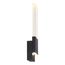 Ellusion LED Large Wall Sconce 13W Matte Black Finish w/ Seeded Glass
