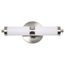 Kagen Small Vanity LED Brushed Nickel Finish White Acrylic Lens