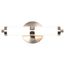 Kagen Small Vanity LED Brushed Nickel Finish White Acrylic Lens