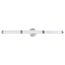 Kagen Large Vanity LED Brushed Nickel Finish White Acrylic Lens