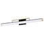 Solano Large Vanity LED Black and Brushed Brass Finish White Acrylic Lens