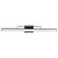 Solano Large Vanity LED Black and Brushed Brass Finish White Acrylic Lens