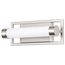 Canal Small Vanity LED Brushed Nickel Finish White Acrylic Lens