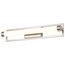 Canal Medium Vanity LED Brushed Nickel Finish White Acrylic Lens