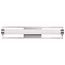 Canal Medium Vanity LED Brushed Nickel Finish White Acrylic Lens