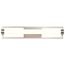 Canal Medium Vanity LED Brushed Nickel Finish White Acrylic Lens