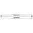 Canal Large Vanity LED Brushed Nickel Finish White Acrylic Lens