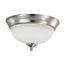 19 Watt 11" LED Flush Mount Fixture 3000K Dimmable Brushed Nickel Frosted Glass