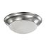 19 Watt 11" LED Twist & Lock Flush Mount Fixture Dimmable Brushed Nickel Frosted Glass