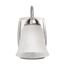 8 Watt LED 1 Light Vanity Fixture 3000K Brushed Nickel w/ Alabaster Glass