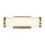 Lena LED Vanity Brushed Brass w/ Striped Lens