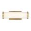Lena LED Vanity Brushed Brass w/ Striped Lens