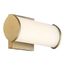 Lena LED Vanity Brushed Brass w/ Striped Lens