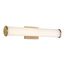 Lena LED Vanity Brushed Brass w/ Striped Lens