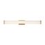 Lena LED Vanity Brushed Brass w/ Striped Lens