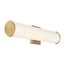 Lena LED Vanity Brushed Brass w/ Striped Lens