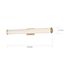 Lena LED Vanity Brushed Brass w/ Striped Lens