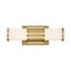 Caper LED Vanity Brushed Brass w/ Frosted Lens