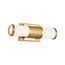 Caper LED Vanity Brushed Brass w/ Frosted Lens