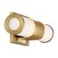 Caper LED Vanity Brushed Brass w/ Frosted Lens