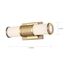 Caper LED Vanity Brushed Brass w/ Frosted Lens