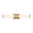 Caper LED Vanity Brushed Brass w/ Frosted Lens