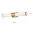 Caper LED Vanity Brushed Brass w/ Frosted Lens