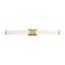 Caper LED Vanity Brushed Brass w/ Frosted Lens