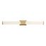 Caper LED Vanity Brushed Brass w/ Frosted Lens