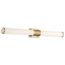 Caper LED Vanity Brushed Brass w/ Frosted Lens
